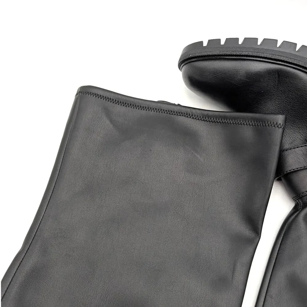 Vince Camuto Abrila Tall Over the Knee Boots Women's Black Size US10M EU41.5